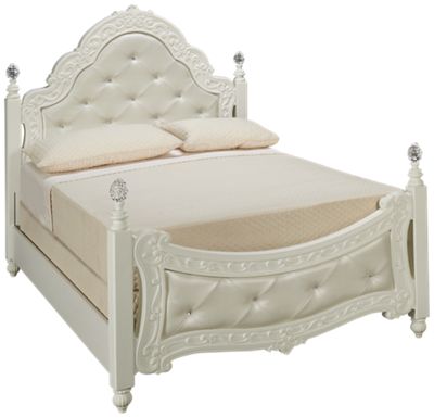 Ashley-Exquisite-Ashley Exquisite Full Padded Poster Bed - Jordan's ...